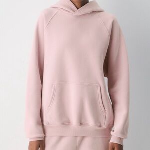 Aritzia Soft Pink Sweatfleece Hoodie